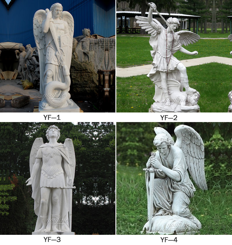 outdoor life size Saint Micheal Statue for sale